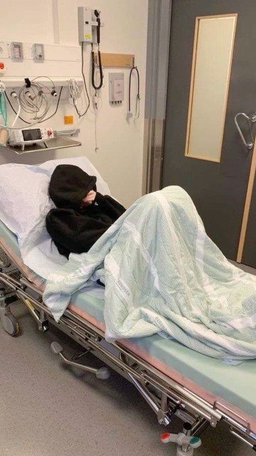 بنت تعبان في المستشفى.